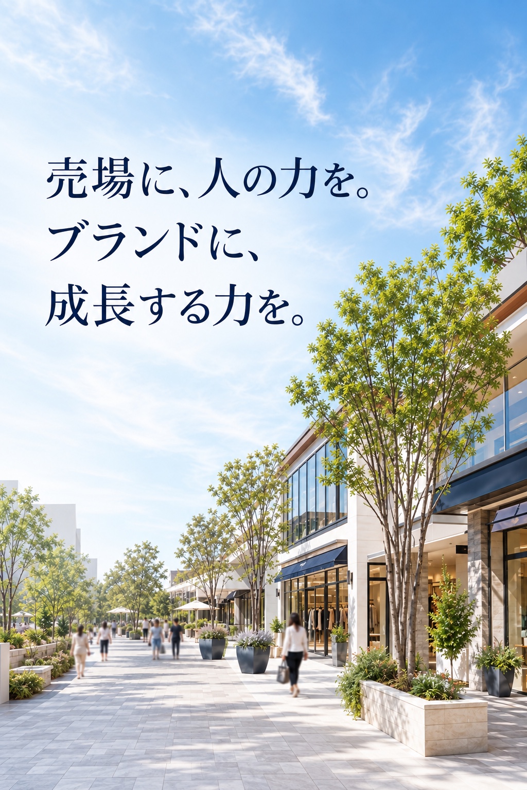 売場に、人の力を。ブランドに、成長する力を。
